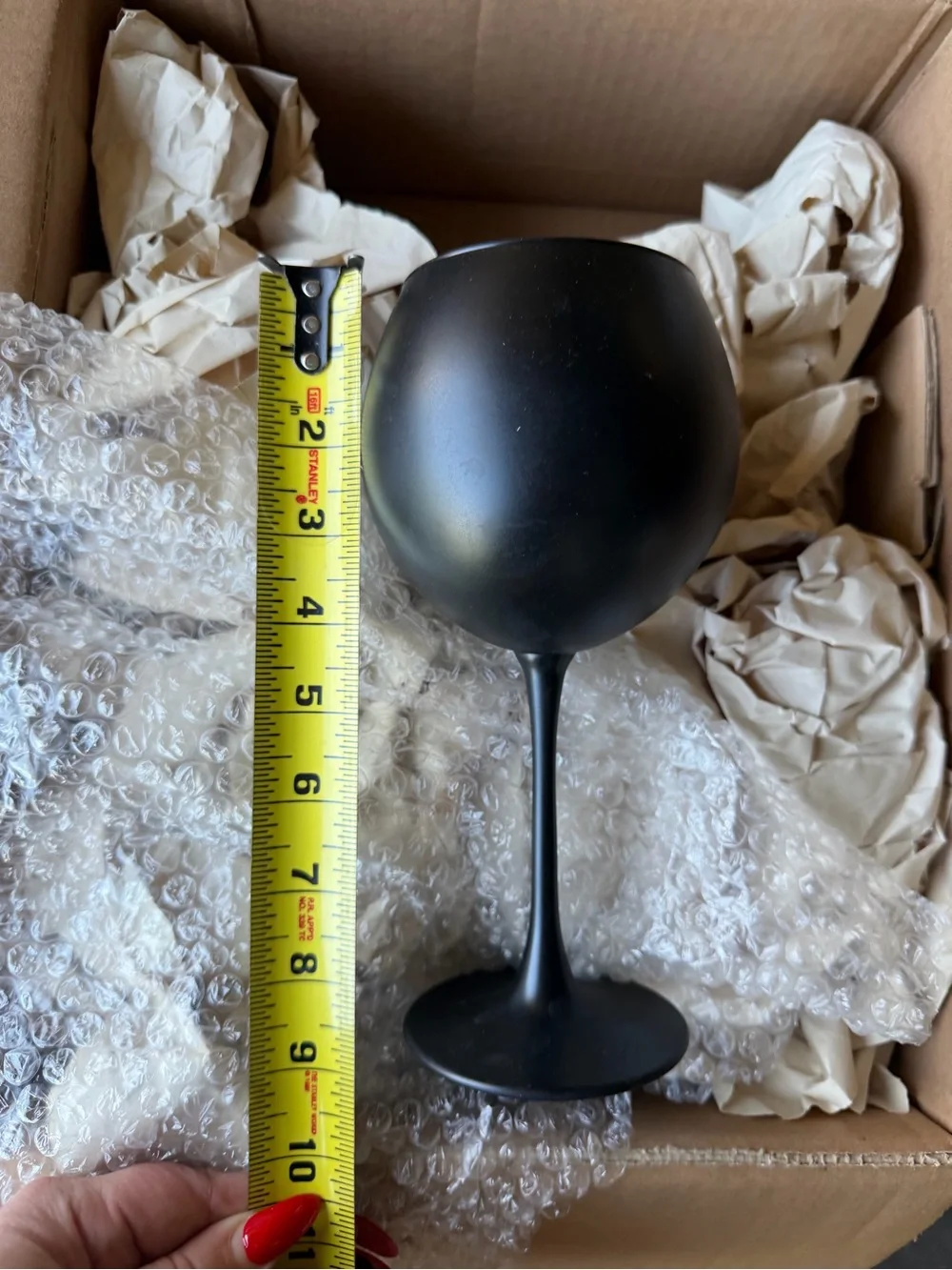 Williams Sonoma Matte Black Wine Goblet